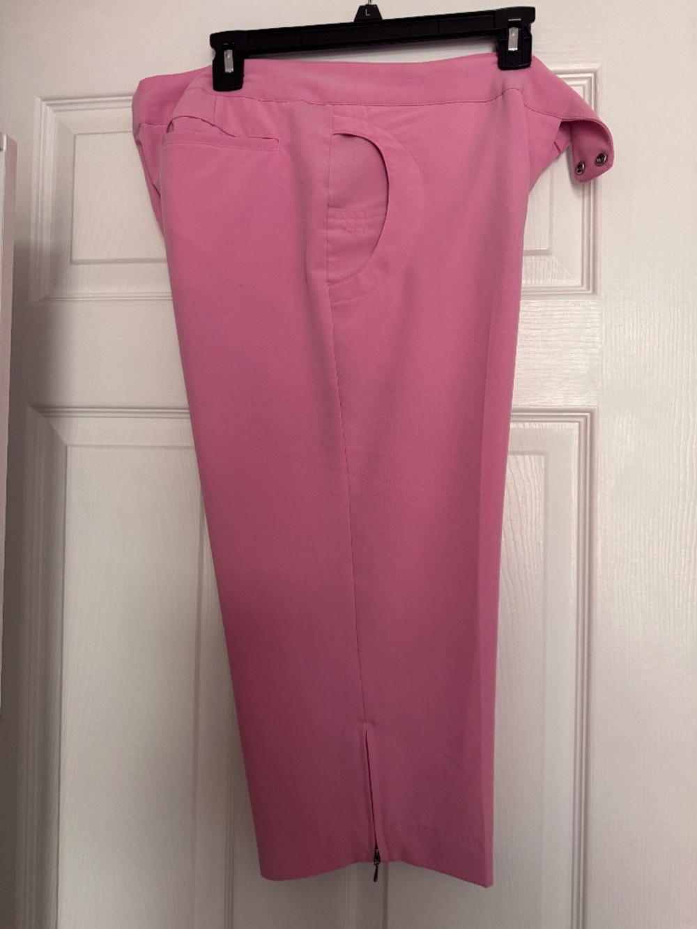 Monterey Club Pink Cropped Golf Pants Capri Performance Size 10